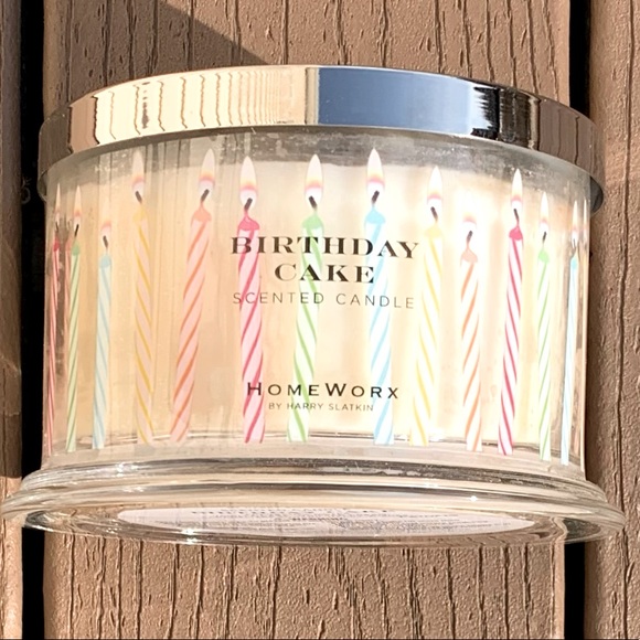 🆕HARRY SLATKIN HOMEWORX “BIRTHDAY CAKE” 18oz 4-WICK CANDLE NWT!!! - Picture 1 of 5